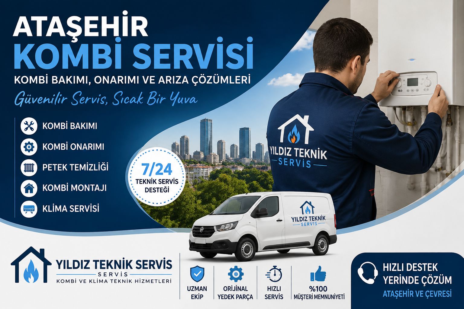 Ataşehir Kombi ve Klima Servis