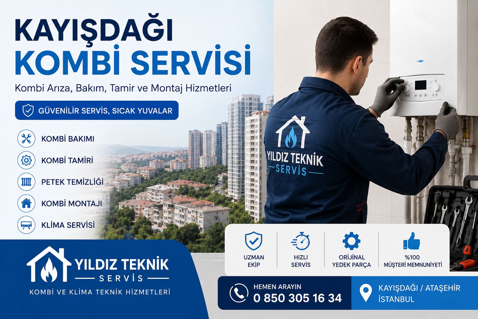 Kayışdağı Kombi Klima Servisi